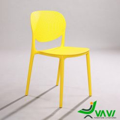 Ghế nhựa đúc sankyo TH410 đa năng màu vàng