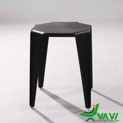 Ghế đôn nhựa đúc hiện đại TH4060 màu đen