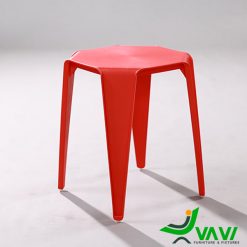 Ghế đôn nhựa đúc hiện đại TH4060 màu đỏ