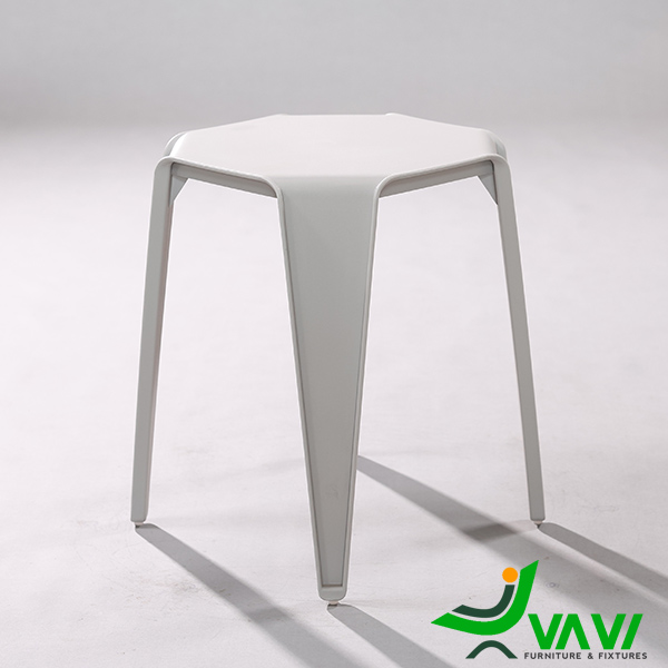 Ghế đôn nhựa đúc hiện đại TH4060 màu xám