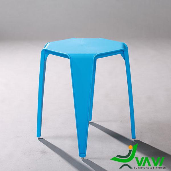 Ghế đôn nhựa đúc hiện đại TH4060 màu xanh dương