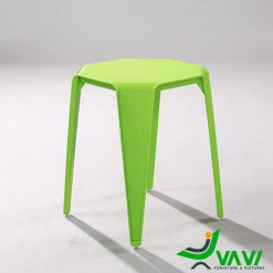 Ghế đôn nhựa đúc hiện đại TH4060 màu xanh lá