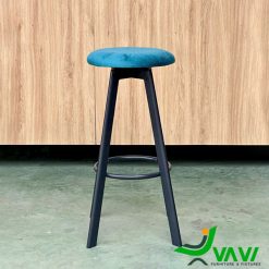 Ghế quầy bar không tựa chân thép xoay 360 độ TH3103P xanh