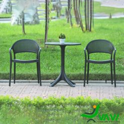 Bộ bàn tròn có thể sử dụng ngoài trời